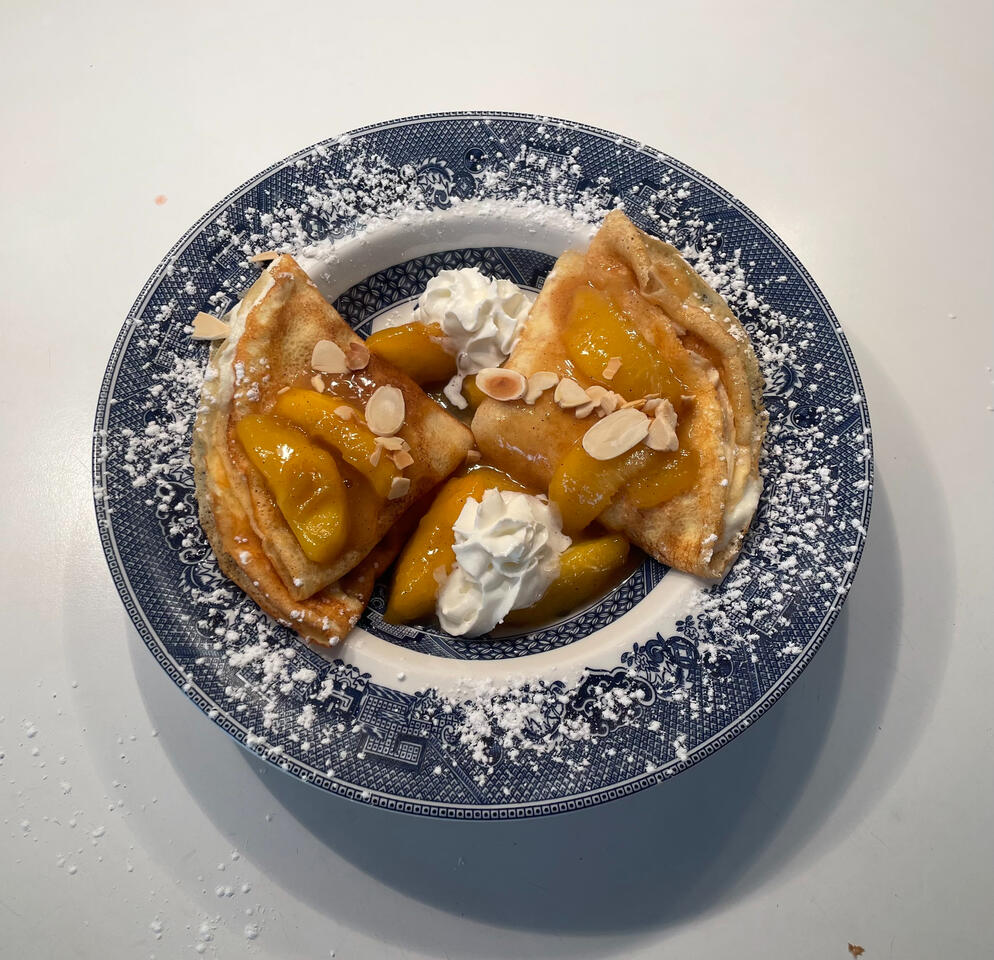 Peach Crepes